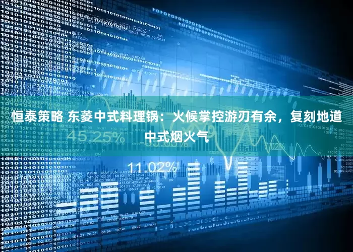 恒泰策略 东菱中式料理锅：火候掌控游刃有余，复刻地道中式烟火气